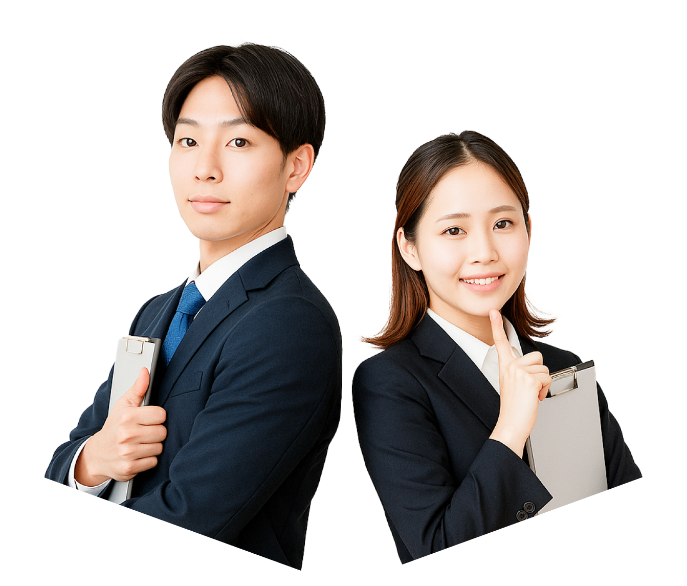 働く男性と女性